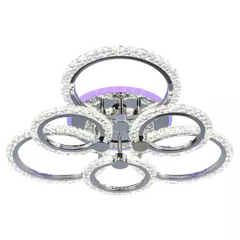 Светодиодная диммируемая люстра с ПДУ и RGB подсветкой Profit Light 18027/6 CHR A