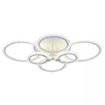 Светодиодная диммируемая люстра с ПДУ и RGB подсветкой Profit Light 18027/6 WHT