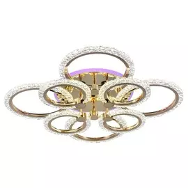 Светодиодная диммируемая люстра с ПДУ и RGB подсветкой Profit Light 18027/8 FGD A