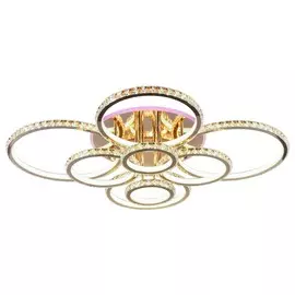 Светодиодная диммируемая люстра с ПДУ и RGB подсветкой Profit Light 18052/8 FGD