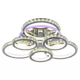 Светодиодная диммируемая люстра с ПДУ и RGB подсветкой Profit Light 18052/6 CHR A