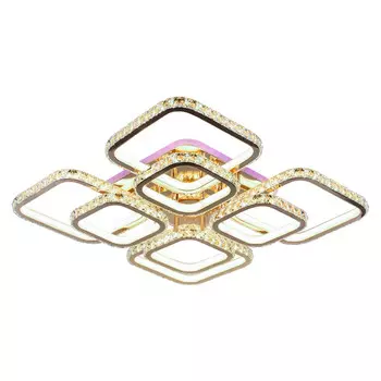 Светодиодная диммируемая люстра с ПДУ и RGB подсветкой Profit Light 8010/4+4 FGD