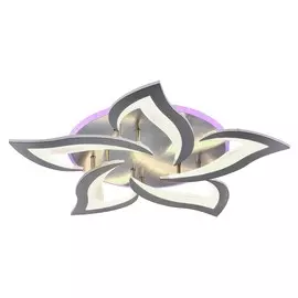 Светодиодная диммируемая люстра с ПДУ и RGB подсветкой Profit Light 8028/5 NKL