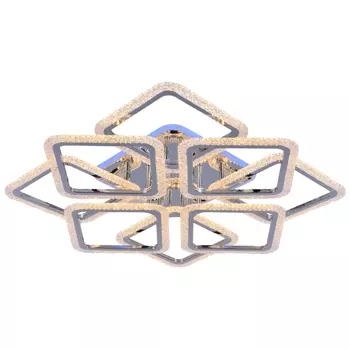 Светодиодная диммируемая люстра с ПДУ Profit Light 8015/8 CHR 224W+11W RGB