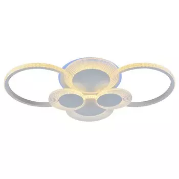 Светодиодная диммируемая люстра с ПДУ Profit Light 5883/6 WHT 128W+8W RGB