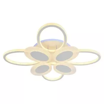 Светодиодная диммируемая люстра с ПДУ Profit Light 5889/4+4A WHT 248W+8W RGB