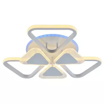 Светодиодная диммируемая люстра с ПДУ Profit Light 5890/3+3A WHT 108W+6,5W RGB