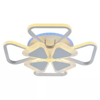 Светодиодная диммируемая люстра с ПДУ Profit Light 5890/4+4A WHT 144W+8W RGB