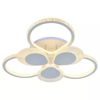 Светодиодная диммируемая люстра с ПДУ Profit Light 5891/3+3A WHT 186W+8W RGB