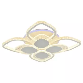 Светодиодная диммируемая люстра с ПДУ Profit Light 5892/4+4B WHT 248W+8W RGB