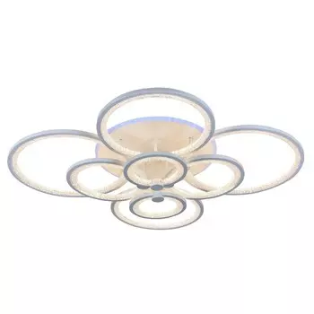 Светодиодная диммируемая люстра с ПДУ Profit Light 8002/8 WHT 256W+11W RGB