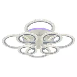 Светодиодная диммируемая люстра с ПДУ Profit Light 8003/8 WHT A 144W+11W RGB