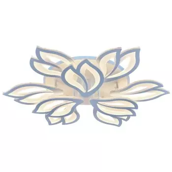 Светодиодная диммируемая люстра с ПДУ Profit Light 8004/6+3 WHT 198W+11W RGB