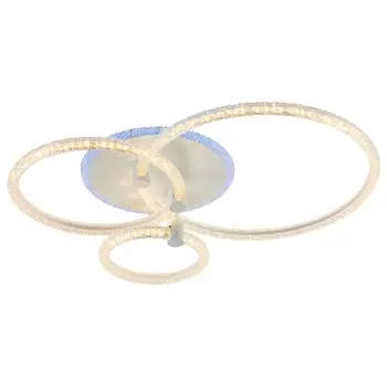 Светодиодная диммируемая люстра с ПДУ Profit Light 8024/3 WHT 87W+7W RGB