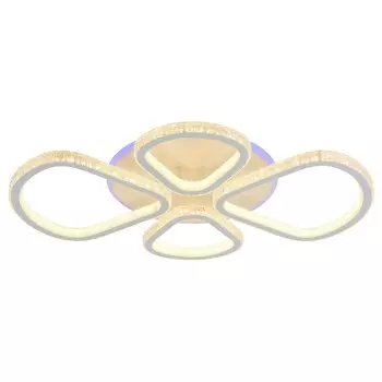 Светодиодная диммируемая люстра с ПДУ Profit Light 8038/2+2 WHT 184W+8W RGB