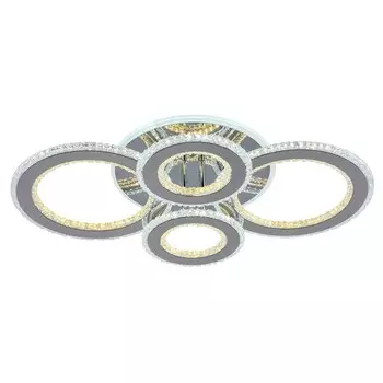 Светодиодная диммируемая люстра с ПДУ Profit Light 8040/2+2 CHR