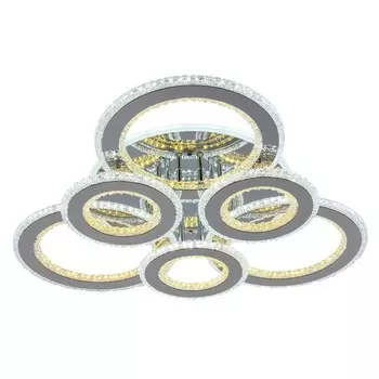 Светодиодная диммируемая люстра с ПДУ Profit Light 8040/3+3 CHR