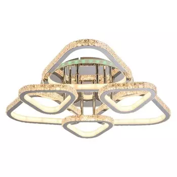 Светодиодная диммируемая люстра с ПДУ Profit Light 8042/3+3 CHR 264W+8W RGB