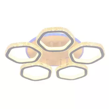 Светодиодная диммируемая люстра с ПДУ Profit Light 8046/5 WHT 180W+8W RGB