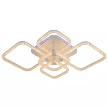 Светодиодная диммируемая люстра с ПДУ Profit Light 8049/5 WHT 120W+8W RGB