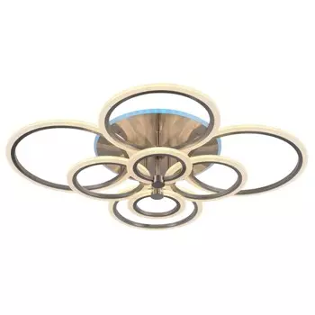 Светодиодная диммируемая люстра с ПДУ Profit Light 8076/8 NKL