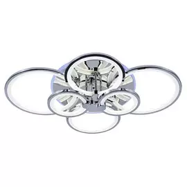 Светодиодная диммируемая люстра с ПДУ Profit Light 8077/6 CHR 168W+8W RGB