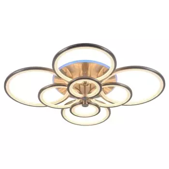 Светодиодная диммируемая люстра с ПДУ Profit Light 8077/8 NKL