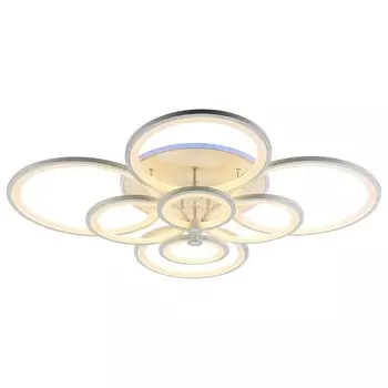 Светодиодная диммируемая люстра с ПДУ Profit Light 8077/8 PGD 256W+11W RGB