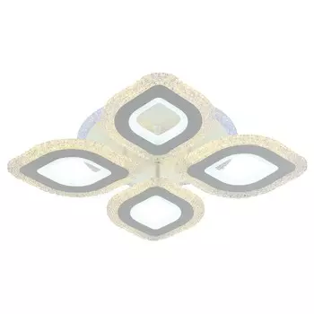 Светодиодная диммируемая люстра с ПДУ Profit Light 8082/4 WHT 101W+7W RGB