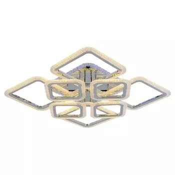 Светодиодная диммируемая люстра с ПДУ Profit Light 8087/4+4 CHR A 224W+11W RGB