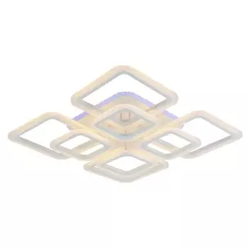 Светодиодная диммируемая люстра с ПДУ Profit Light 8087/4+4 WHT B 224W+11W RGB
