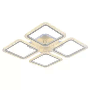 Светодиодная диммируемая люстра с ПДУ Profit Light 8087/4 WHT 107W+8W RGB