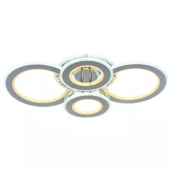 Светодиодная диммируемая люстра с ПДУ Profit Light 8881/4 CHR 88W+8W RGB