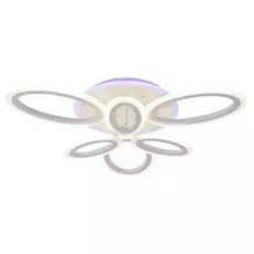 Светодиодная диммируемая люстра с пультом Profit Light 1608/3+3 WHT 102W+8W RGB