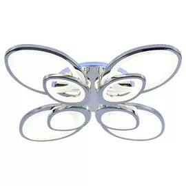 Светодиодная диммируемая люстра с пультом Profit Light 1268/4+4 CHR 192W+8W RGB