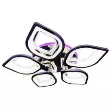 Светодиодная диммируемая люстра с пультом Profit Light 1269/5+5 CHR 220W+11W RGB