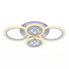 Светодиодная диммируемая люстра с пультом Profit Light 18030/4 WHT 96W+8W RGB