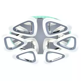 Светодиодная диммируемая люстра с пультом Profit Light 10007/6 CHR 84W+11W RGB