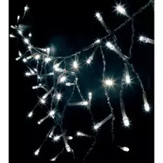 Светодиодная гирлянда 3,5х0,5м бахрома 230V белый c питанием от сети Feron CL17 (26747)