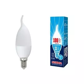 Светодиодная лампа E14 11W 4000K (белый свет) свеча Volpe Norma LED-CW37-11W/NW/E14/FR/NR картон (UL-00003816)
