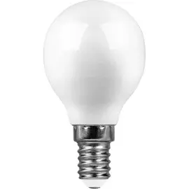 Светодиодная лампа E14 13W 4000K (белый) G45 Saffit SBG4513 55158