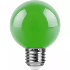 Светодиодная лампа E27 3W (зеленый) Feron LB-371 (25907)