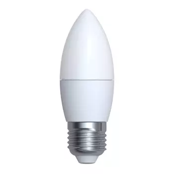 Светодиодная лампа E27 7W 3000K (теплый) Norma Volpe LED-C37-7W/WW/E27/FR/NR (UL-00003799)
