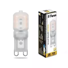 Лампа светодиодная Feron LB-430 G9 5W 2700K 25636