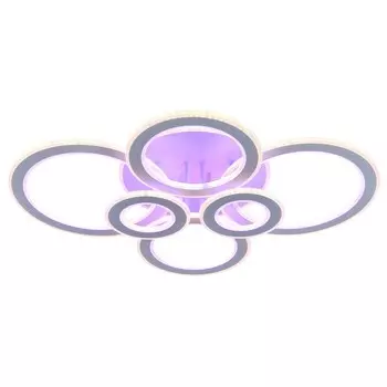 Светодиодная люстра с ПДУ Profit Light 8005/6 WHT 198W+156W BL+YL