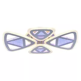 Светодиодная люстра с ПДУ Profit Light 8016/2+2 NKL 112W+48W BL+YL