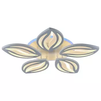 Светодиодная люстра с ПДУ Profit Light 8021/5 WHT 100W+7W RGB