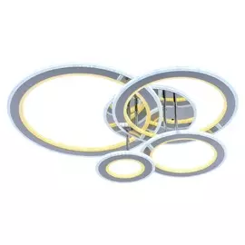 Светодиодная люстра с пультом Profit Light 8005/4 CHR 174W+126W BL+YL