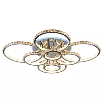 Светодиодная люстра с пультом Profit Light 8052/8 CHR 480W+11W RGB