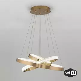 Светодиодная люстра с управлением Wi-Fi Eurosvet Smart Posh 90276/3 медный (a048452)